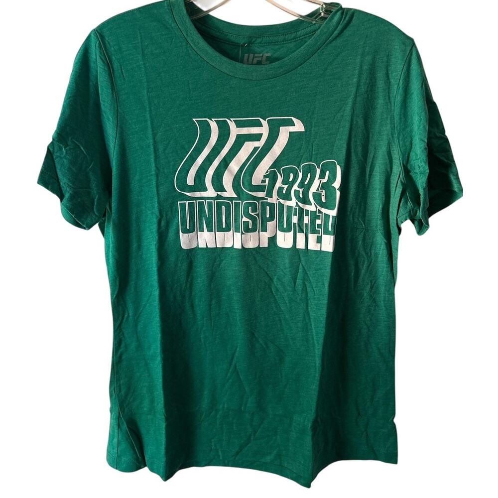 Women’s UFC T Shirt Green Size Medium